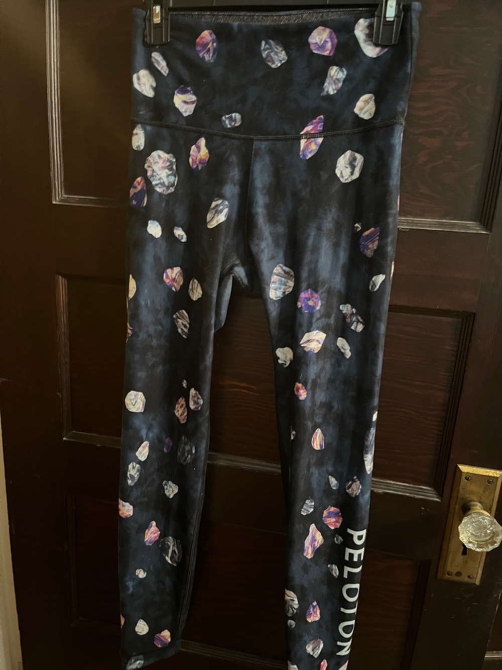 Women’s Navy Gem Peloton Leggings - Picture 2 of 5